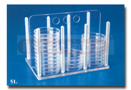 RACK FOR PETRI DISHES